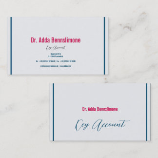 Tarjeta De Visita Rojo Carmesí