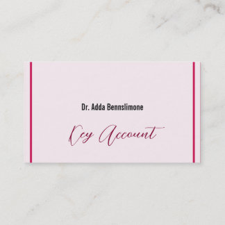 Tarjeta De Visita Rojo Carmesí
