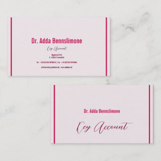 Tarjeta De Visita Rojo Carmesí
