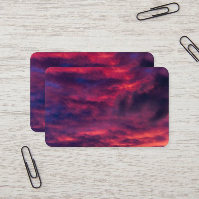 Tarjeta De Visita rojo de agosto (Anverso/Reverso In Situ)