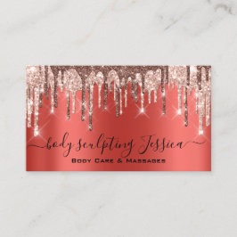 Tarjeta De Visita Rojo del logotipo de QRCode Escultura de Cuidados 