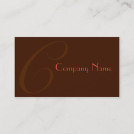 Tarjeta De Visita Rojo Dos Tones