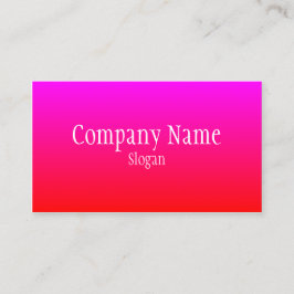 Tarjeta De Visita Rojo Magenta Ombre