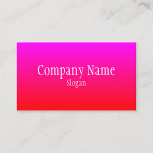 Tarjeta De Visita Rojo Magenta Ombre