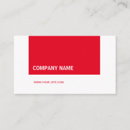 Tarjeta De Visita Rojo Modern Elegant Company