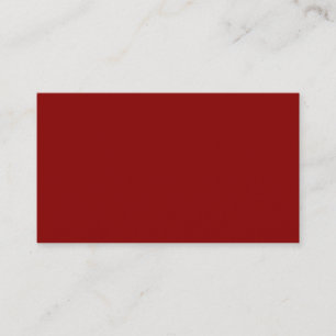 Tarjeta De Visita Rojo oscuro (color sólido) 