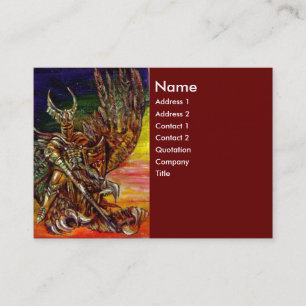 Tarjeta De Visita Rojo OSCURO DE KNIGHT