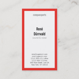 Tarjeta De Visita rojo profesional