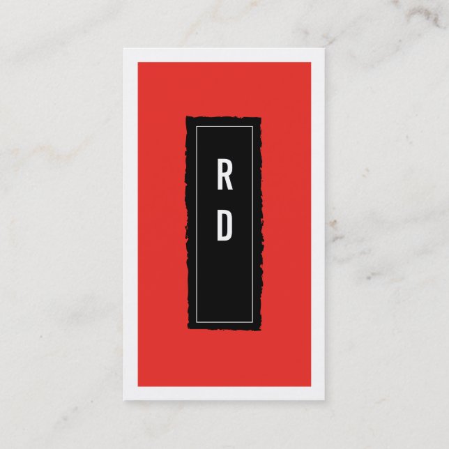 Tarjeta De Visita rojo profesional (Reverso)