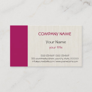 Tarjeta De Visita Rojo Rubino Profesional Elegante Moderno