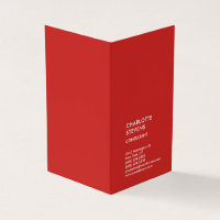 Rojo vertical trendy Minimalista elegante simple