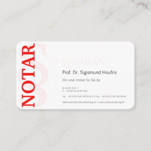 Tarjeta De Visita Rojo y negro equilibrados