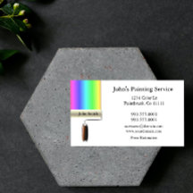 Rolling Painters White Business Card