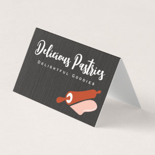 Tarjeta De Visita Rolling Pin and Dough   Culinario