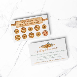 Tarjeta De Visita Rolling Pin Bakery Cakes Cookies lealtad