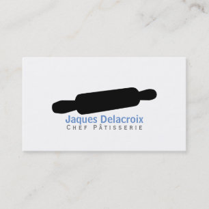 Tarjeta De Visita Rolling Pin II (negro)   Gourmet Chef
