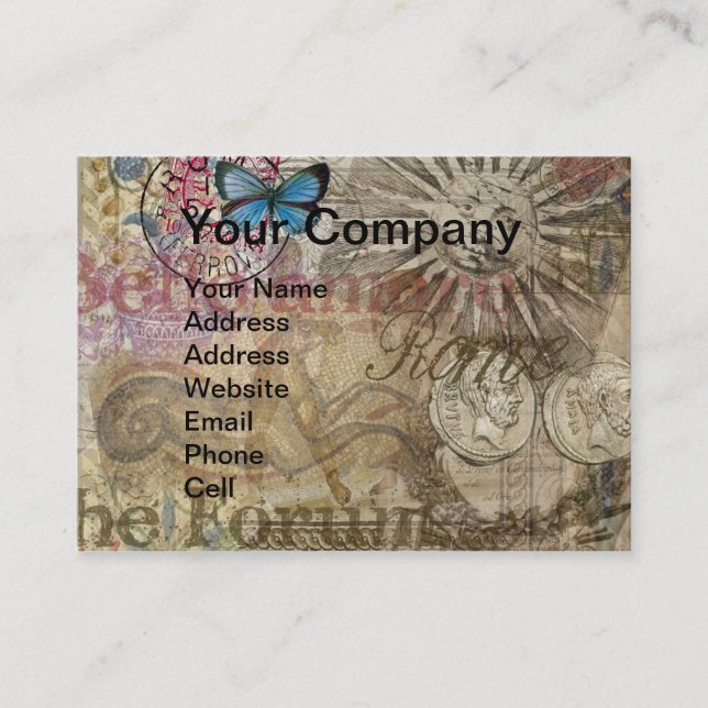 Tarjeta De Visita Roma Italia Ciudad de vacaciones de viaje (Anverso)