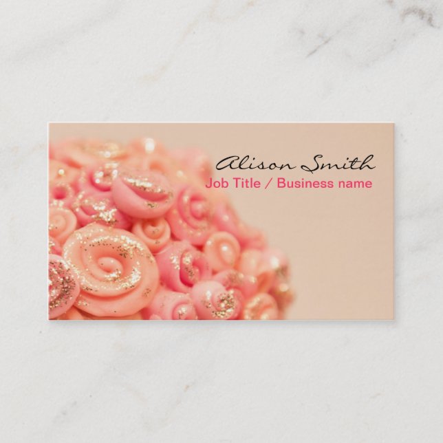 Tarjeta De Visita Romantic generic Business card (Anverso)