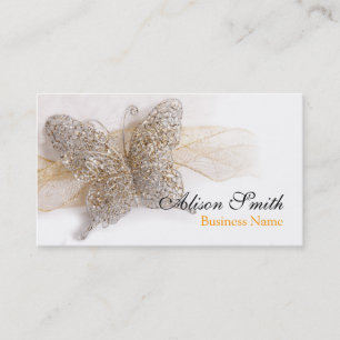 Tarjeta De Visita Romantic generic Business card with butterfly