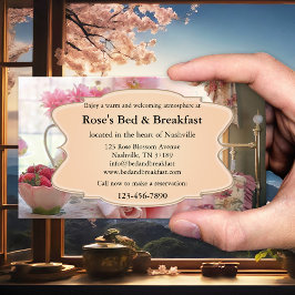 Tarjeta de visita Romantic Vintage Bed and Breakfa