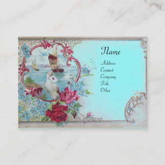 TARJETA DE VISITA ROMANTICA MONOGRAM 2