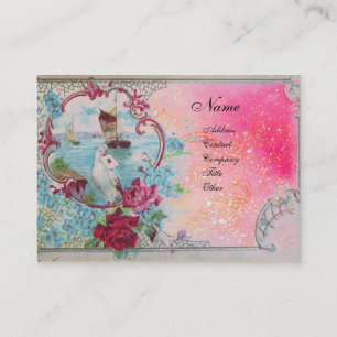 TARJETA DE VISITA ROMANTICA MONOGRAM 3