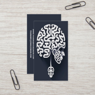 Tarjeta De Visita Rompecabezas de arte cerebral