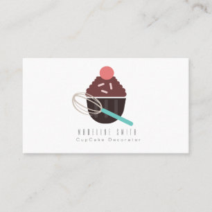 Tarjeta De Visita Rompecabezas de torta de torta de torta