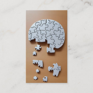 Tarjeta De Visita Rompecabezas del cerebro