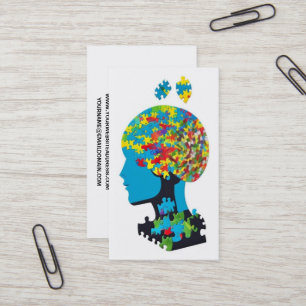 Tarjeta De Visita Romper el cerebro de la pieza con fracturas