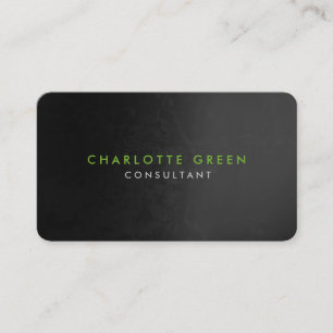 Tarjeta De Visita Rond Corner Gray Green Profesional