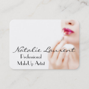 Tarjeta De Visita Ronda profesional del artista de maquillaje de
