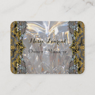 Tarjeta De Visita Ronda profesional del oro de lujo de Soirée