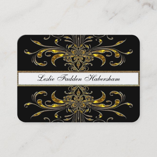 Tarjeta De Visita Ronda profesional elegante de Harleath (Anverso)