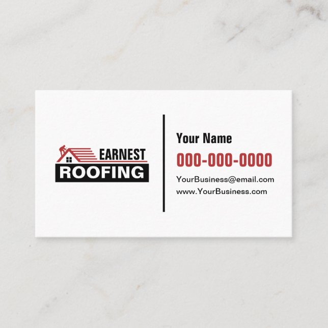 Tarjeta De Visita Roofing Business Cards (Anverso)