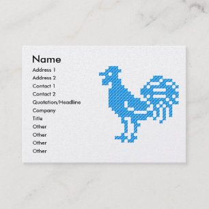 Tarjeta De Visita Rooster azul