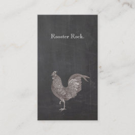 Tarjeta De Visita Rooster de época que se pone ruso
