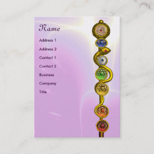 Tarjeta De Visita ROPA DE ASCLEPIUS,7 CHAKRAS,INSTRUCTOR DE YOGA ros