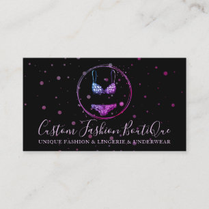 Tarjeta De Visita Ropa de baño bikini negro lencería ropa interior s