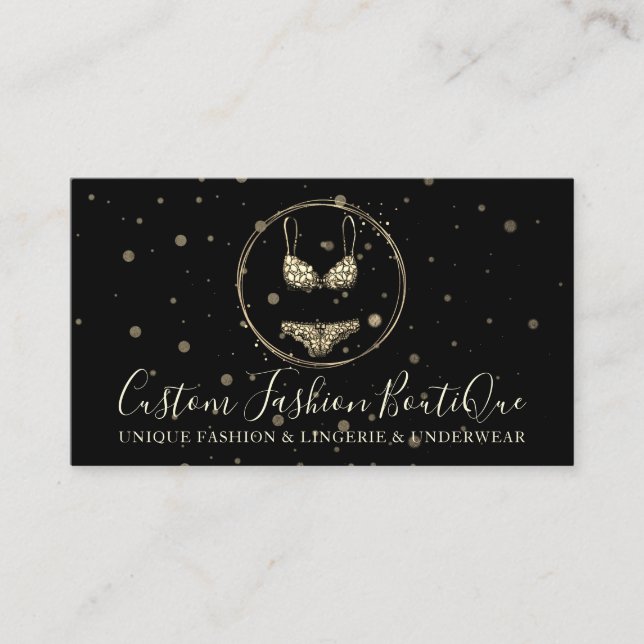 Tarjeta De Visita Ropa de natación en bikini Lingerie Underwers Bra  (Anverso)