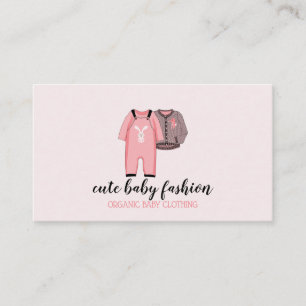 Tarjeta De Visita Ropa de niños Doula Embarazada Niñera Ropa