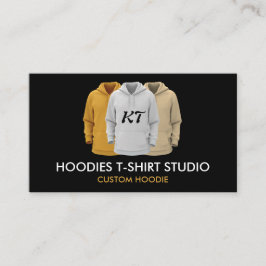 Tarjeta De Visita Ropa de ropa sudadera Personalizado Monograma Hood