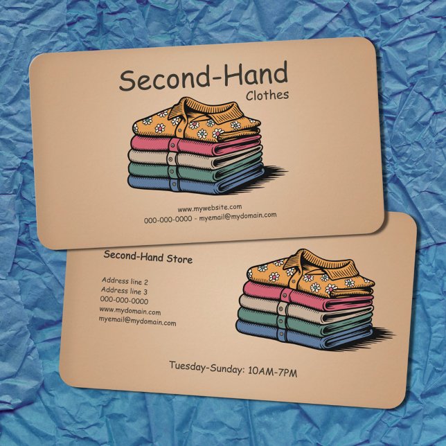Tarjeta De Visita Ropa de Segunda Mano (Second-Hand Clothes Business Card)