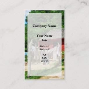 Tarjeta De Visita Ropa tendida en la cuerda