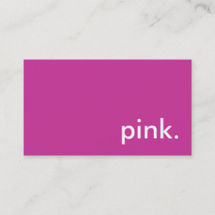 Tarjeta De Visita Rosa.
