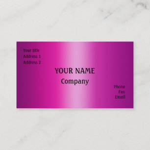 Tarjeta De Visita Rosa