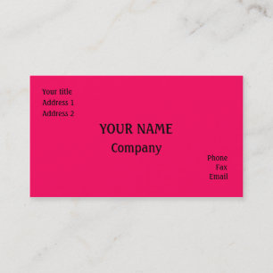 Tarjeta De Visita Rosa