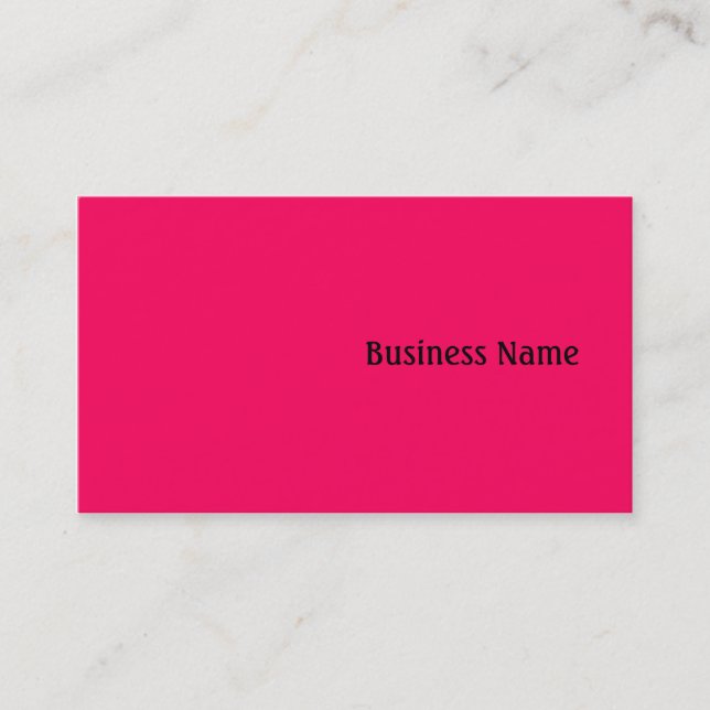 Tarjeta De Visita Rosa (Anverso)