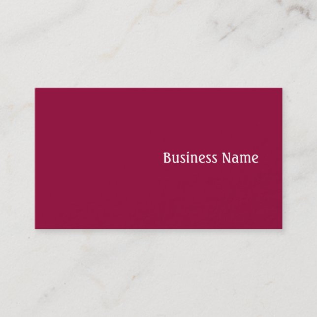 Tarjeta De Visita Rosa (Anverso)