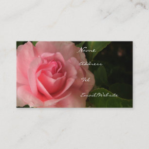 Tarjeta De Visita Rosa atractivo